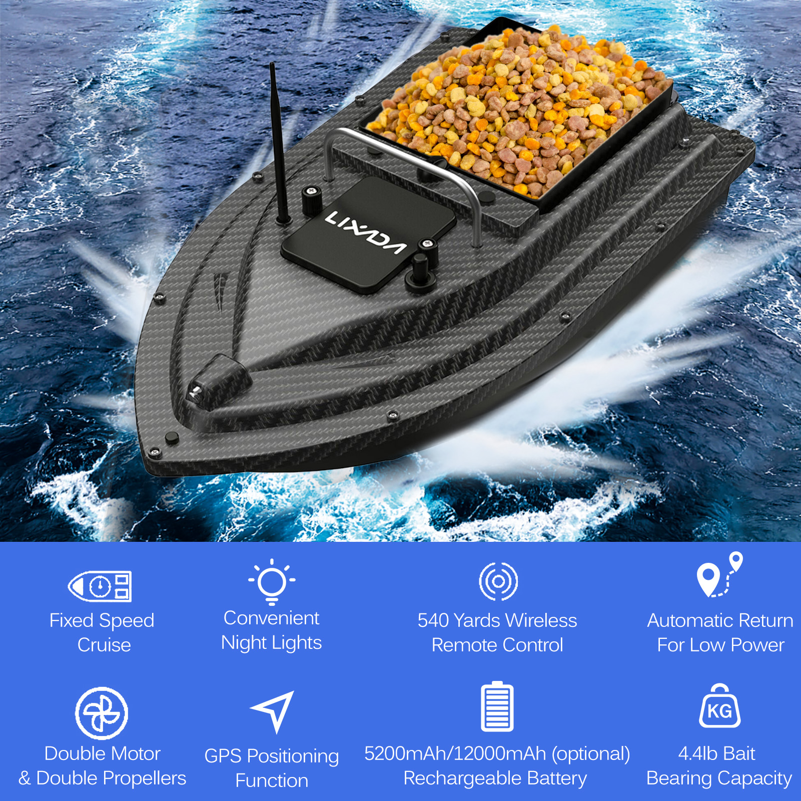 Fishing Bait Boat GPS Fishing  - огляд і ціна Fishing Gps