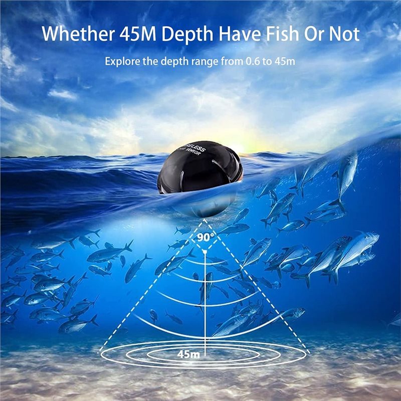 Wireless Sonar Fish Finder, Po - огляд і ціна Fishing Depth Finder