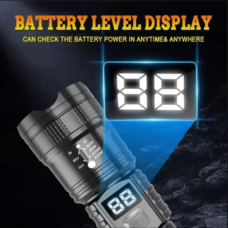 Rechargeable LED Flashlight 10 - огляд і ціна Fishing Light