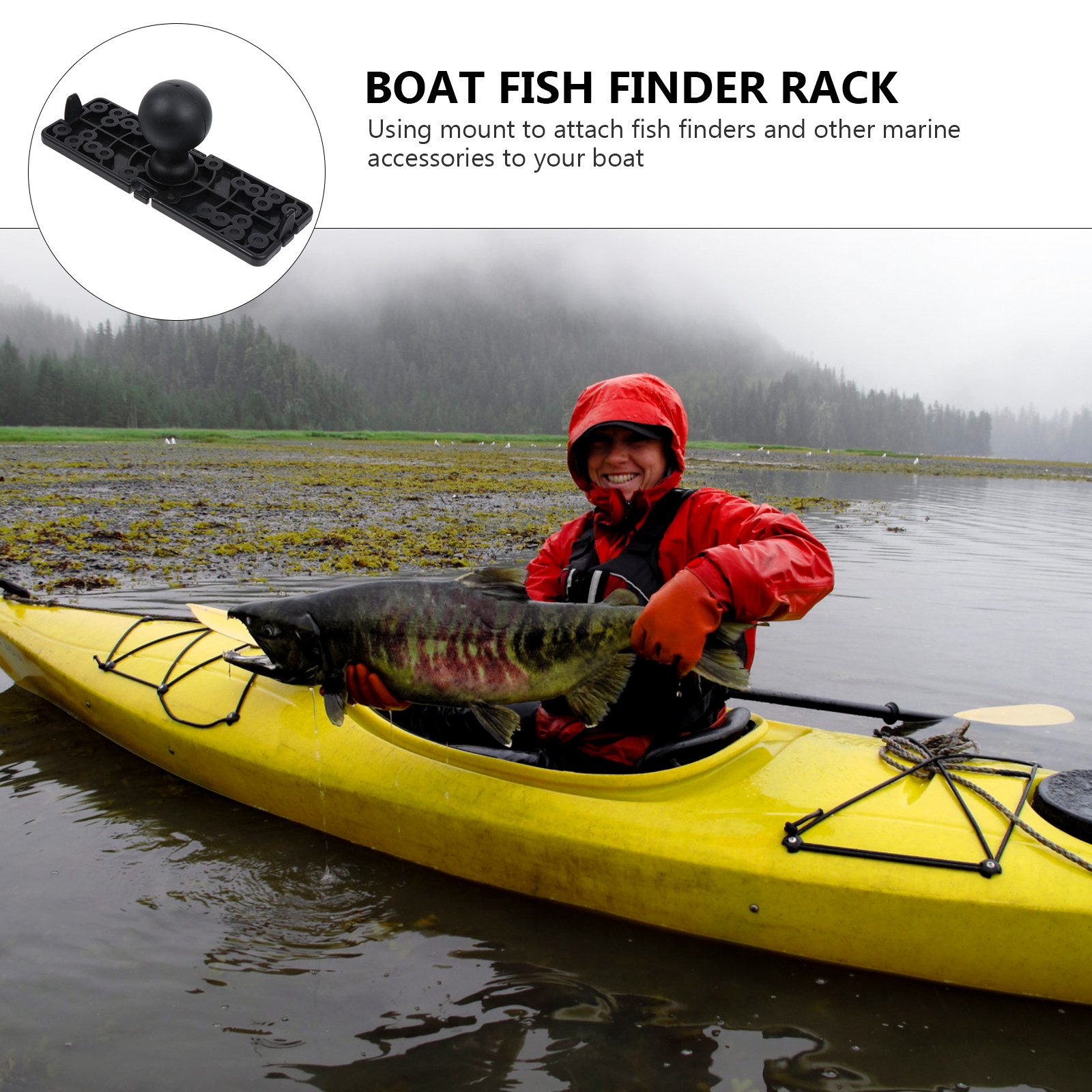 1Pcs Nylon Silicone Fish Finde - огляд і ціна Fish Finder Mount