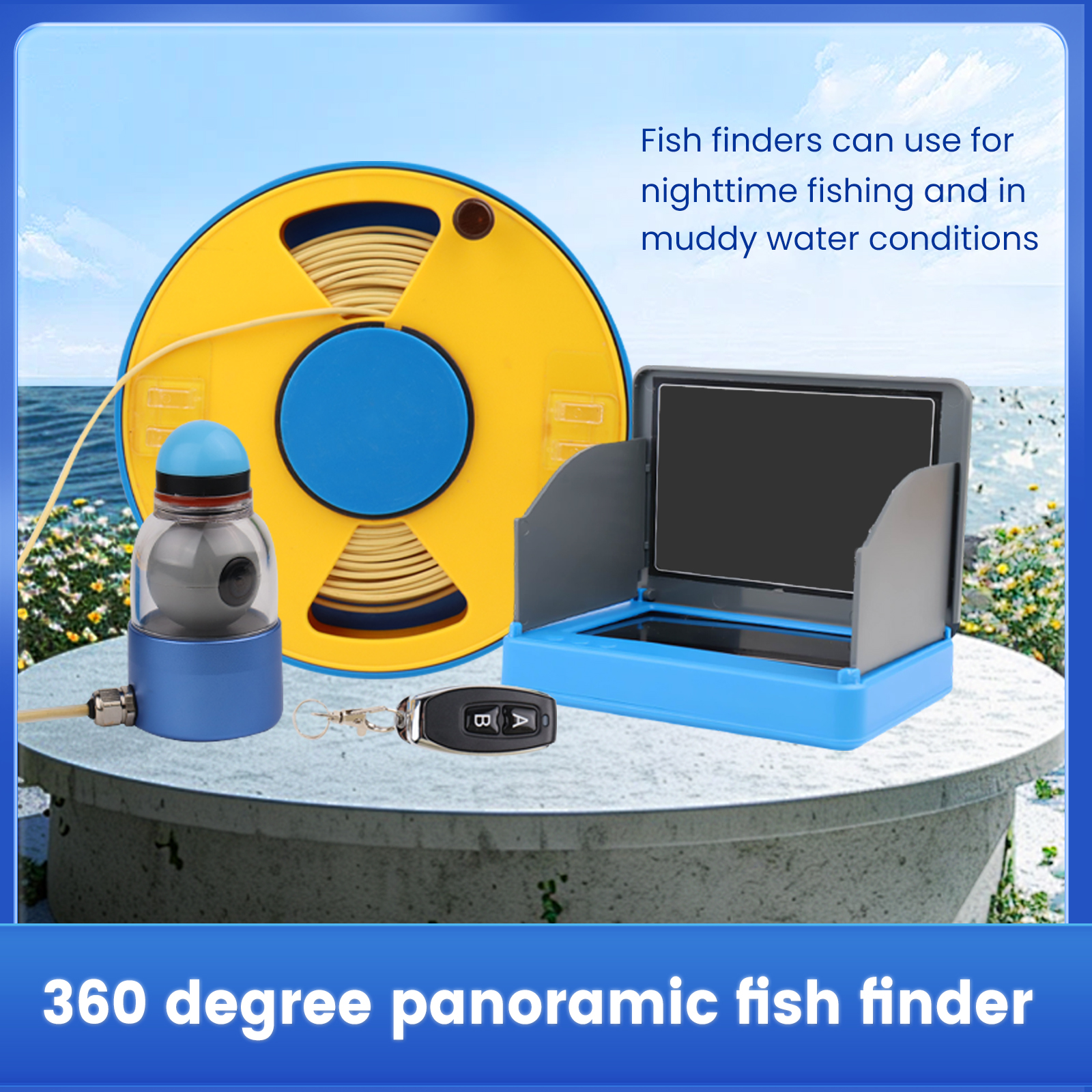 WIFI 360° Underwater Fishing C - огляд і ціна Fish Finder Portable