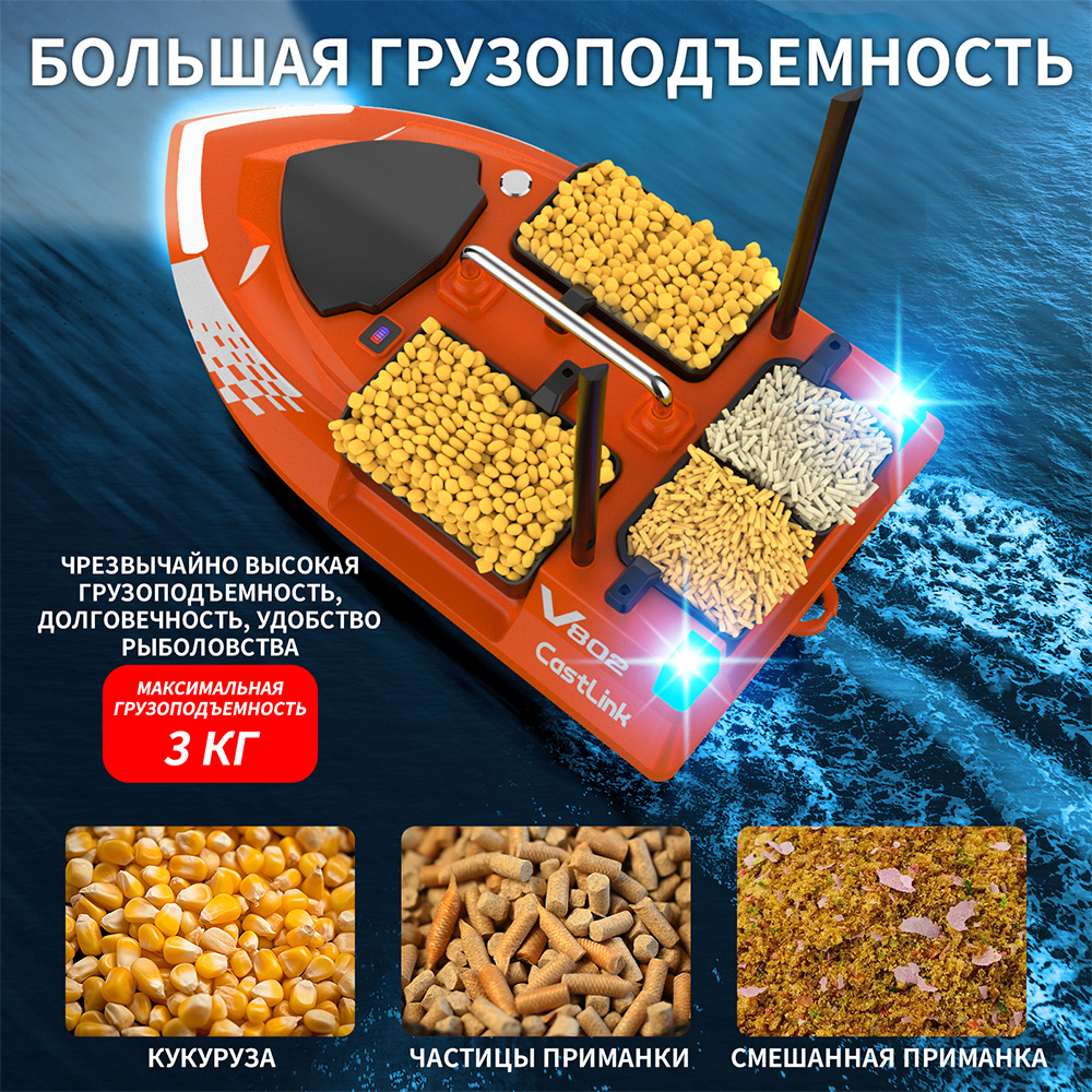 Dual Antenna RC Bait Boat 4 Ba - огляд і ціна Fish Finder Cable