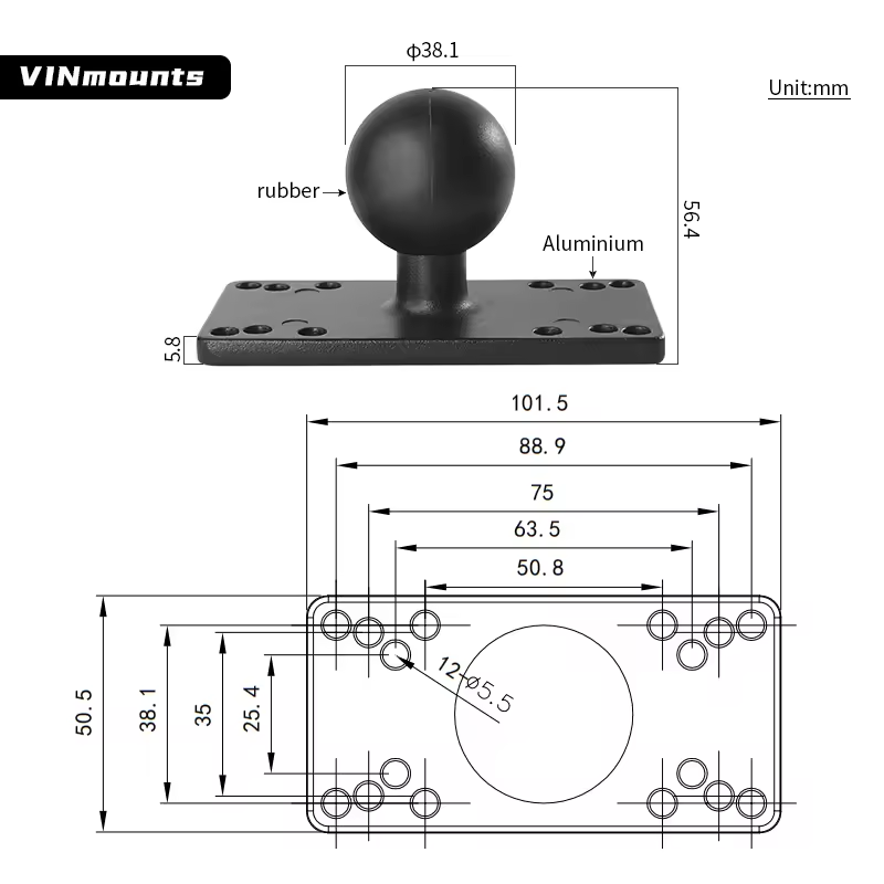 Universal Marine Electronic fi - огляд і ціна Fish Finder Mount