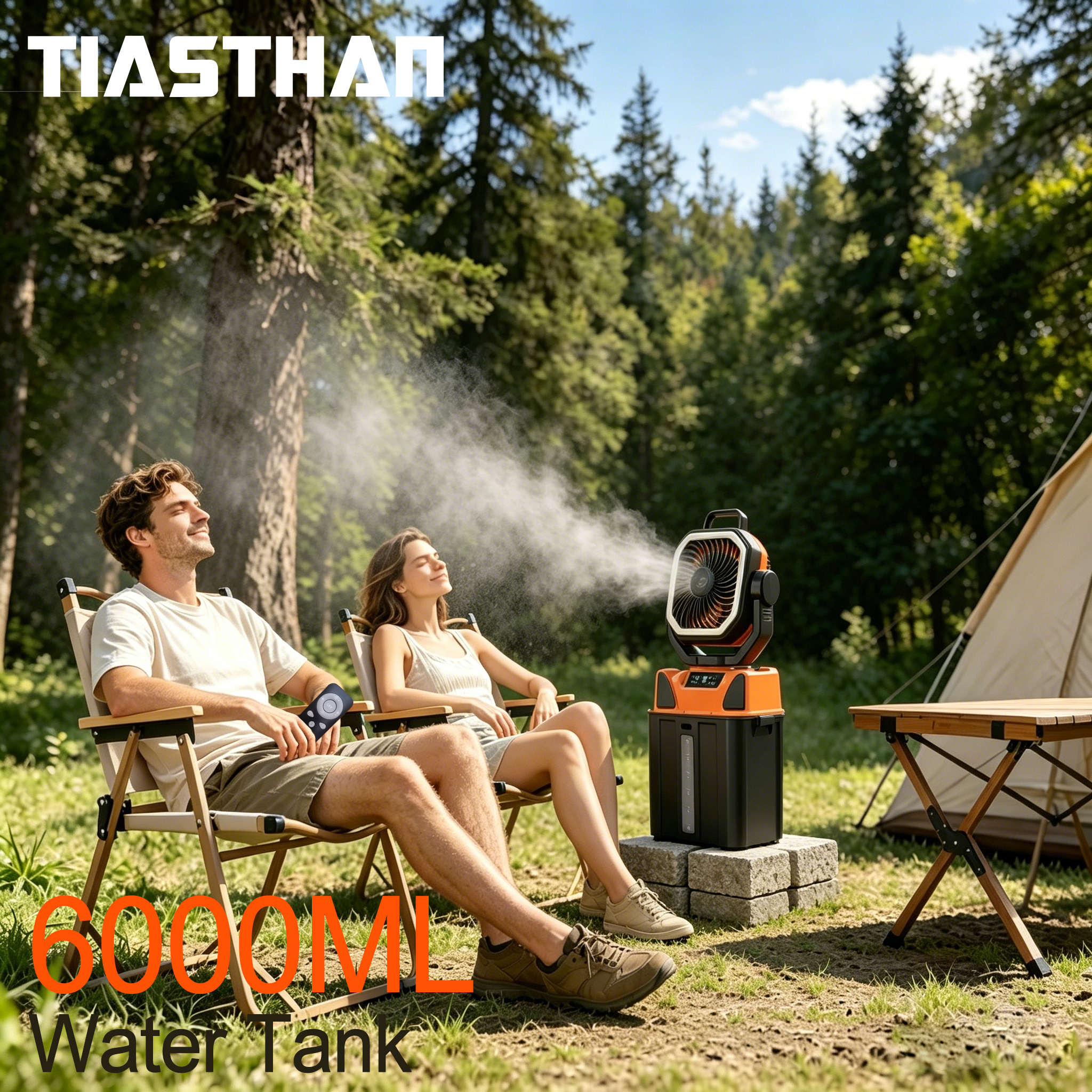 30000mAh Spray Camping Fan wit - огляд і ціна Fish Finder Battery