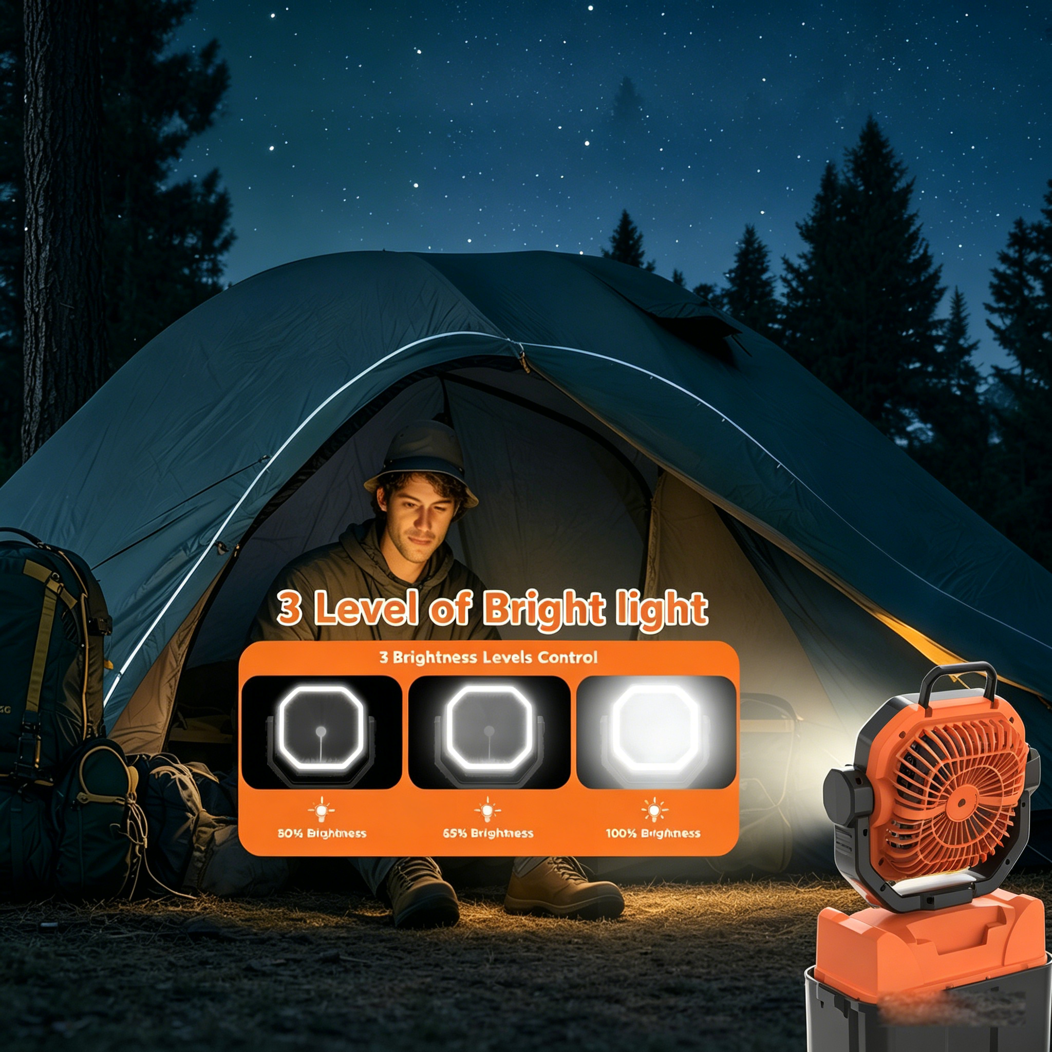 30000mAh Spray Camping Fan wit - огляд і ціна Fish Finder Battery