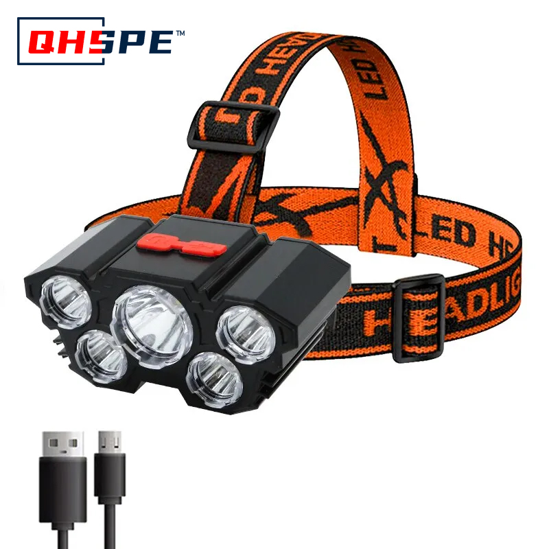 Rechargeable 5 LED Headlamp St - огляд і ціна Fish Finder Battery