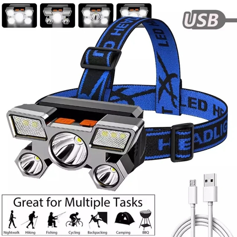 USB Rechargeable Headlamp Port - огляд і ціна Fish Finder Battery