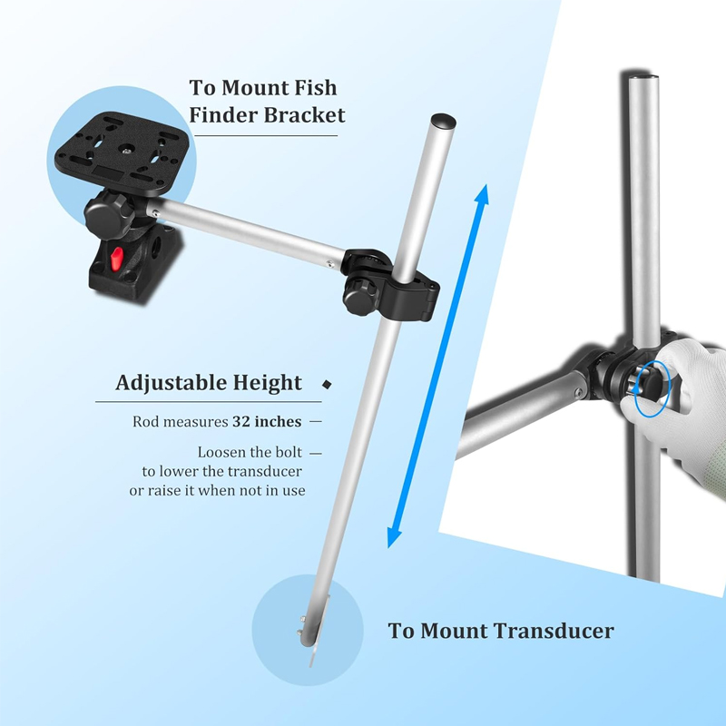 360° Rotation ,Marine Fish Fin - огляд і ціна Fish Finder Transducer