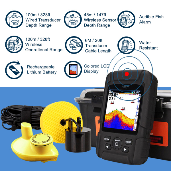 FF718LiC 2-in-1 LUCKY Fishfind - огляд і ціна Fish Finder Cable