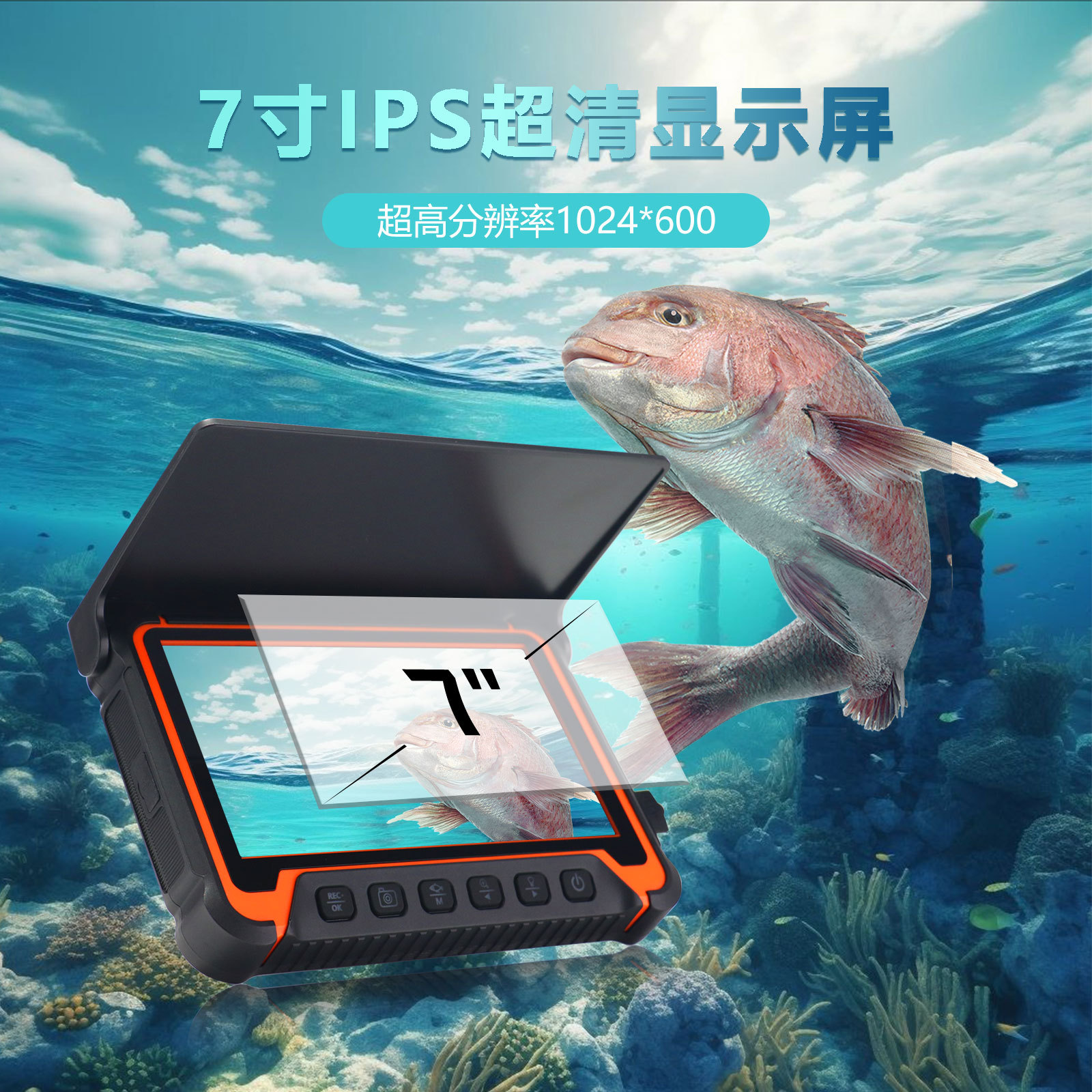 5Inch IPS Screen Underwater 15 - огляд і ціна Fishing Camera