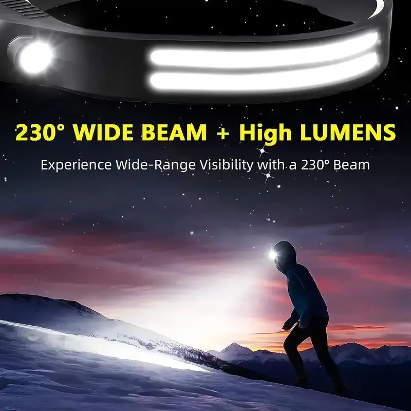LED Sensor Headlamp USB Rechar - огляд і ціна Fish Finder Battery