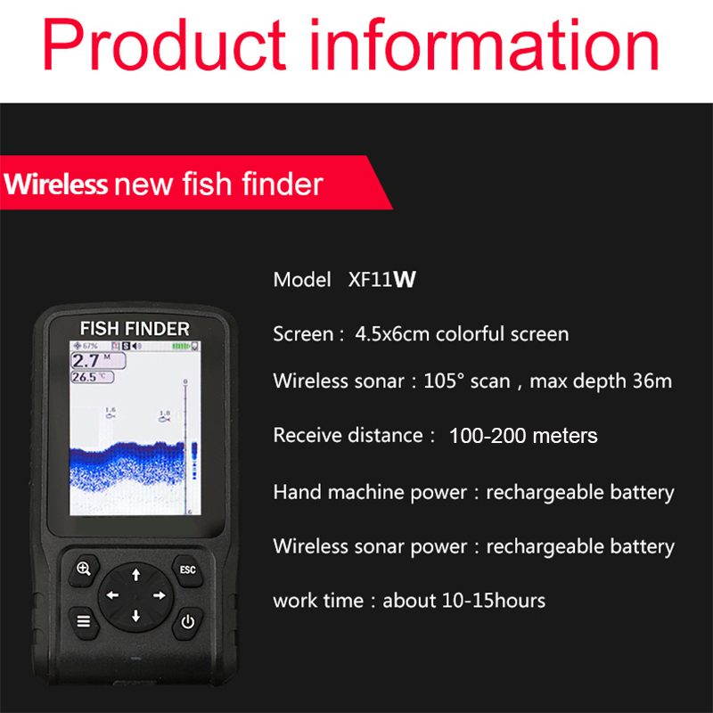 Portable Sonar Sensor Transduc - огляд і ціна Fish Finder Portable