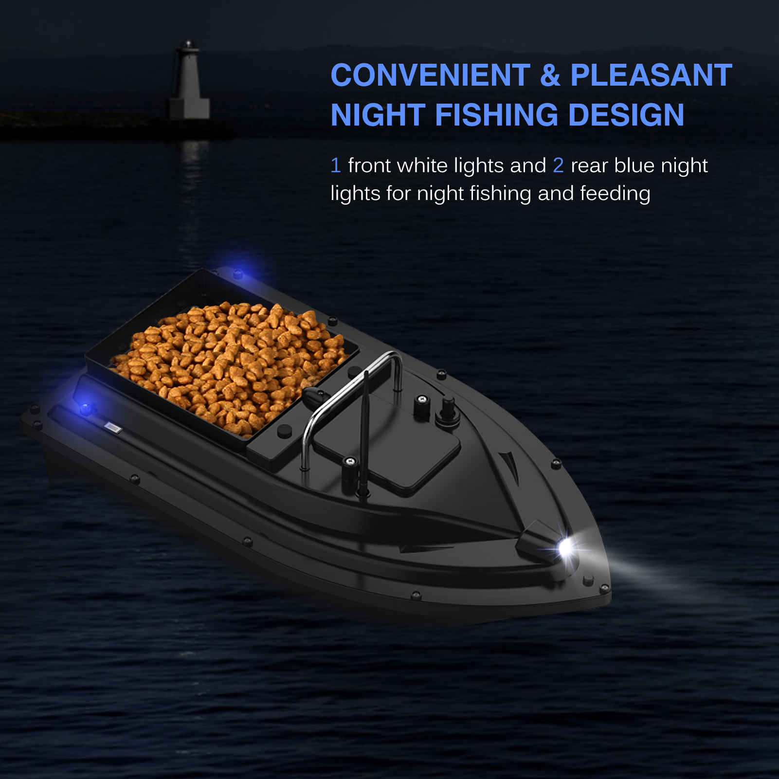 D16E GPS Fishing Bait Boat wit - огляд і ціна Fishing Gps